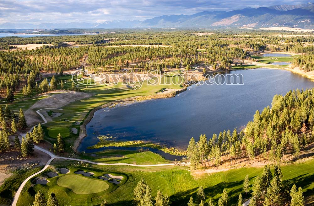 Eureka, MT Winter Aerial