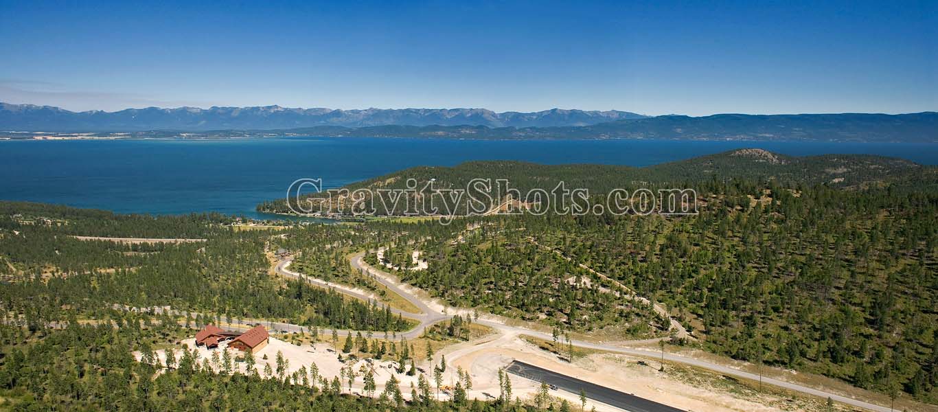 Lakeside, MT Summer Aerial