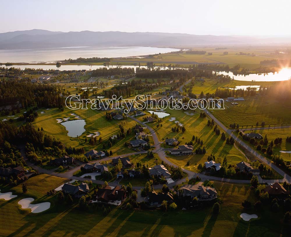 Eagle Bend Golf Course BigFork, MT Summer Aerial