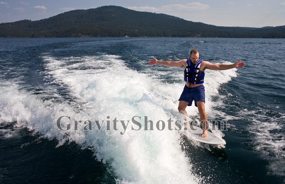 Flathead Lake surfing Flathead Lake Summer Skurfing