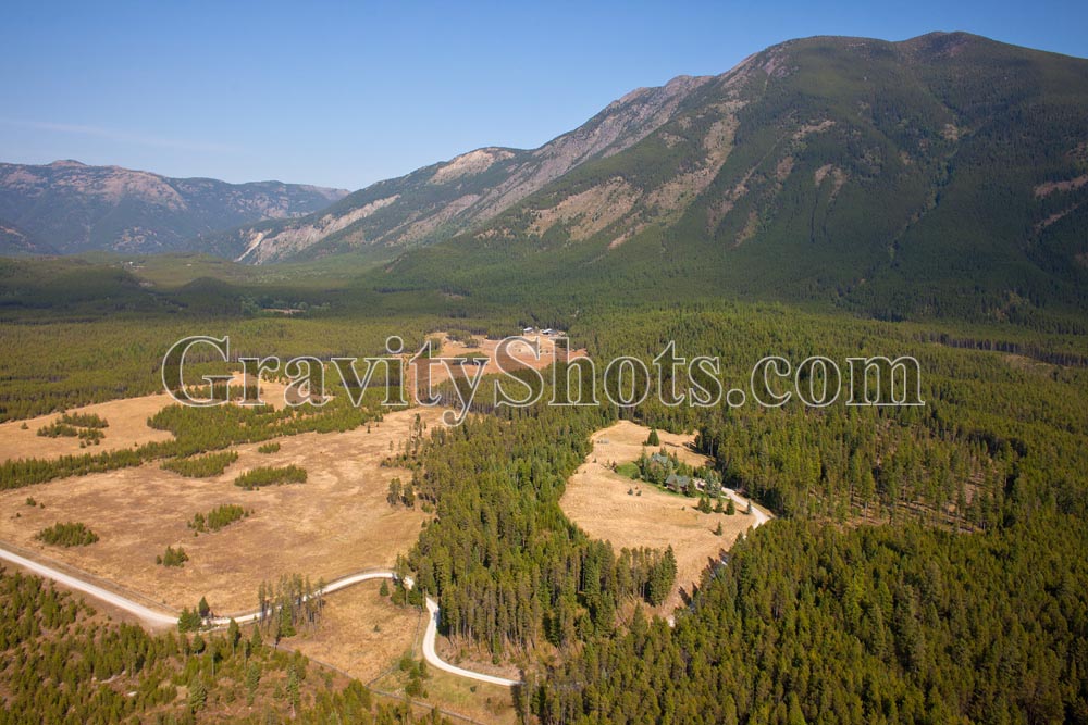 West Glacier, Montana Home For Sale West Glacier, MT Summer Aerial