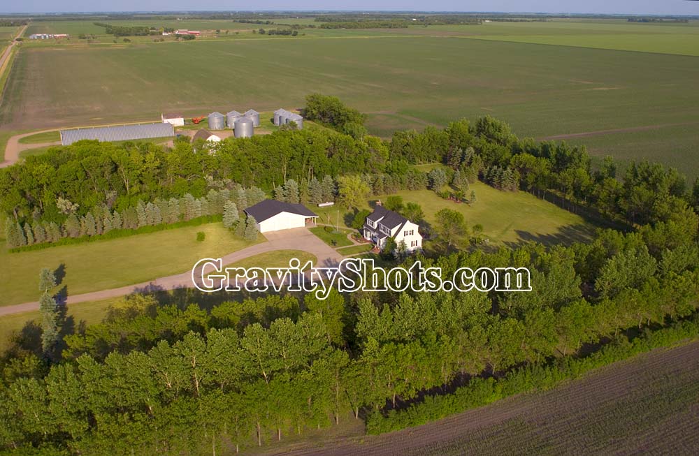 The Farm Grandin, ND Summer Aerial