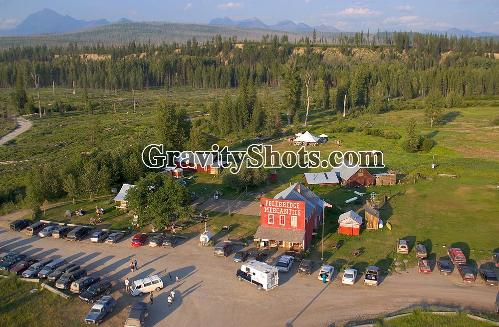 Polebridge Merc Polebridge, MT Summer Aerial